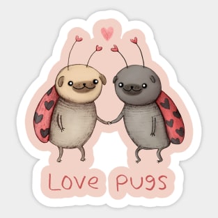 Love Pugs Sticker